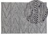 Cotton Area Rug 140 x 200 cm Black and White TERMAL_747850
