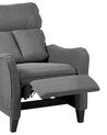 Fabric Recliner Chair Grey ROYSTON_884472
