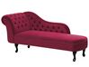 Chaise longue sinistra in velluto bordeaux NIMES_805980