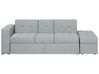 Sectional Sofa Bed with Ottoman Light Grey FALSTER_751428