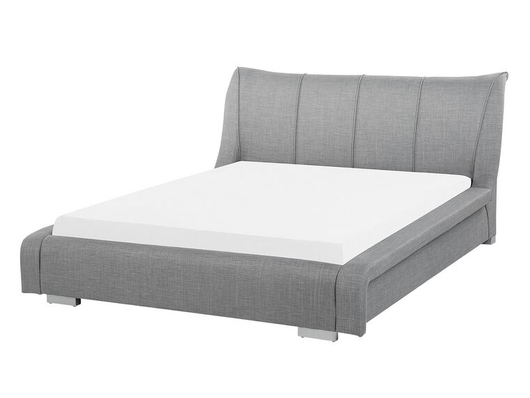 Fabric EU Double Bed Grey NANTES_743574