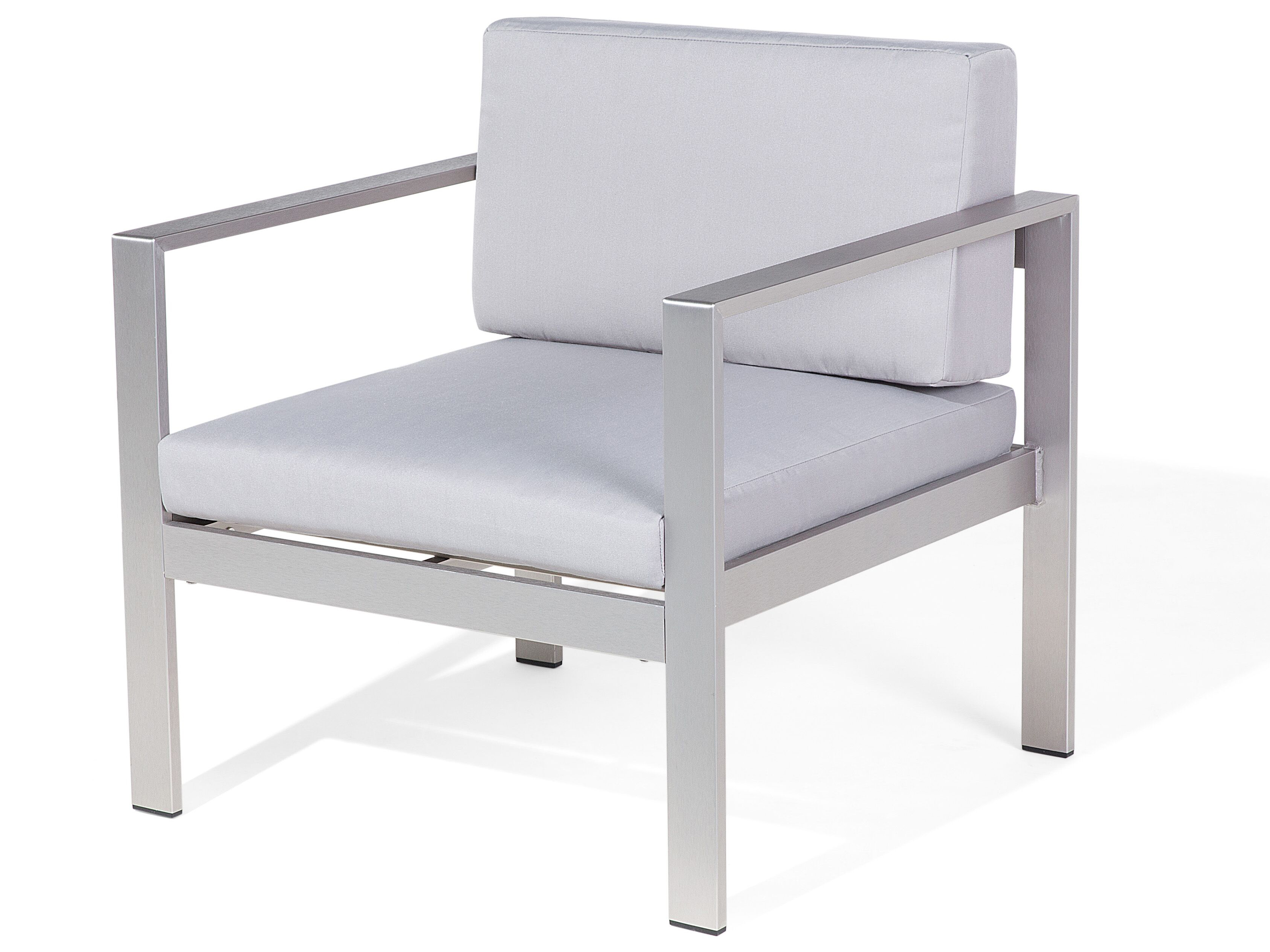 Table basse de jardin SALERNO Métal Gris foncé BELIANI