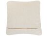 Set of 2 Cotton Macrame Cushions 45 x 45 cm Light Beige ESENKOY_768920