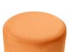 Pouf Samtstoff orange ⌀ 35 cm rund YANKTON_876768