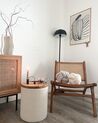 Wooden Chair with Rattan Braid Light Wood MIDDLETOWN_888050
