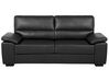 Faux Leather Sofa Set Black VOGAR_730436