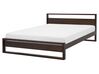 Bed hout donkerbruin 160 x 200 cm GIULIA_743833