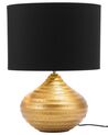 Tischlampe gold 42 cm Trommelform KUBAN_877530