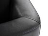 Left Hand Corner Leather Sofa LED Black STOCKHOLM _756080