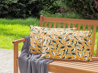 Set of 2 Outdoor Cushions Leaf Motif 40 x 60 cm Multicolour TAGGIA