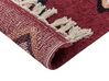 Teppich Baumwolle rot 160 x 230 cm geometrisches Muster SIIRT_839608