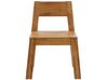 Set of 4 Acacia Wood Garden Chairs LIVORNO_826026