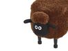 Barna szövet állatos puff 55 x 40 cm SHEEP_783624