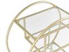 Servierwagen Metall / Glas gold 3 Etagen COLTON_821283