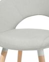 Set of 2 Fabric Dining Chairs Light Grey ROSLYN_774109