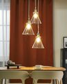 Hanglamp 3 lampen glas transparant BERGANTES_879646