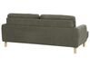 Conjunto de sofás com 4 lugares em bombazine verde escura TUVE_912087