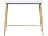 Mesa de bar blanco/madera clara 110 x 50 cm CHAVES_790613