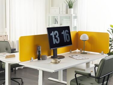 Desk Screen 72 x 40 cm Yellow WALLY