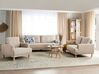 Corduroy Living Room Set Beige TUVE_912188