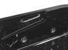 Whirlpool Badewanne schwarz Eckmodell mit LED 170 x 119 cm links BAYAMO_821085