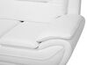 2 Seater Faux Leather Sofa White LEIRA_711207