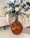 Glass Decorative Vase 48 cm Golden Brown CHATNI_842686