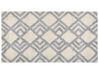 Tappeto cotone beige chiaro e grigio 80 x 150 cm NEVSEHIR_839398