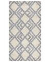 Teppich Baumwolle beige / grau 80 x 150 cm NEVSEHIR_839398