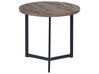 Set of 2 Coffee Tables Dark Wood with Black TIPPO _851657