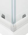 Cabine de duche em alumínio prateado e vidro temperado 90 x 90 x 185 cm TELA_787950