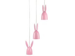Riippuvalaisin rauta vaaleanpunainen 3 kpl RABBIT