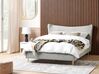 Velvet EU King Size Bed Light Grey CHALEIX_844551