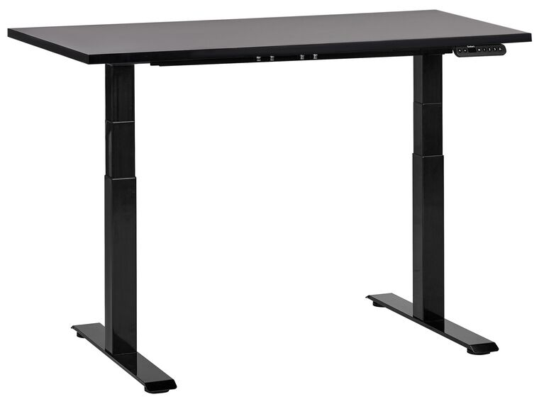 Fekete elektromosan állítható íróasztal 120 x 72 cm DESTINES_899432