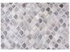 Teppich Kuhfell grau 160 x 230 cm geometrisches Muster Kurzflor AGACLI_689272