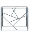 Glass Top Console Table Silver ORLAND_766710