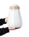 Terracotta Decorative Vase 30 cm White KAMPAR_849873