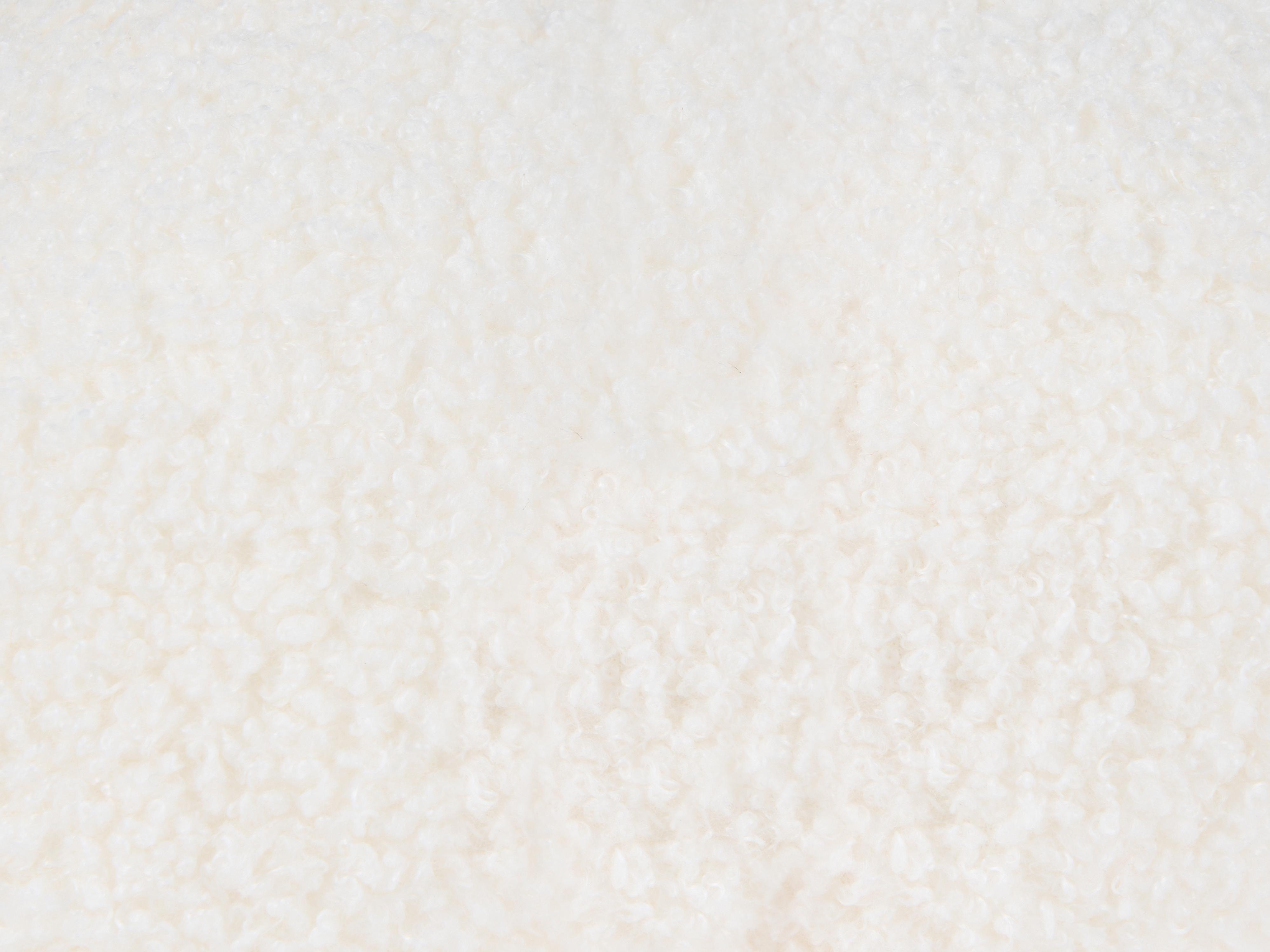 Dekorativ græskarpude i bouclé ⌀ 35 cm hvid MUNCHKIN_879547