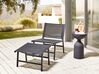 Garden Chair with Footrest Black MARCEDDI_897079