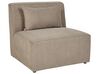 3-Sitzer Sofa Cord taupe mit Ottomane LEMVIG_876064
