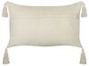 Set of 2 Cotton Cushions 30 x 50 cm Light Beige CAESIA_915786