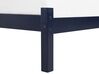 	Cama con somier de madera de pino azul marino 160 x 200 cm FLORAC_750975