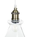 Hanglamp 3 lampen glas transparant BERGANTES_879652
