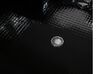 Bubbelhörnbadkar med LED-belysning 198 x 144 cm svart MARTINICA_763736