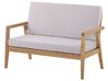 4 Seater Acacia Wood Garden Sofa Set Taupe PALLANO_777922