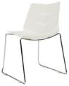 Set of 4 Dining Chairs White HARTLEY_873442