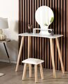 Dressing Table with Mirror and Stool White TOULOUGES_850201