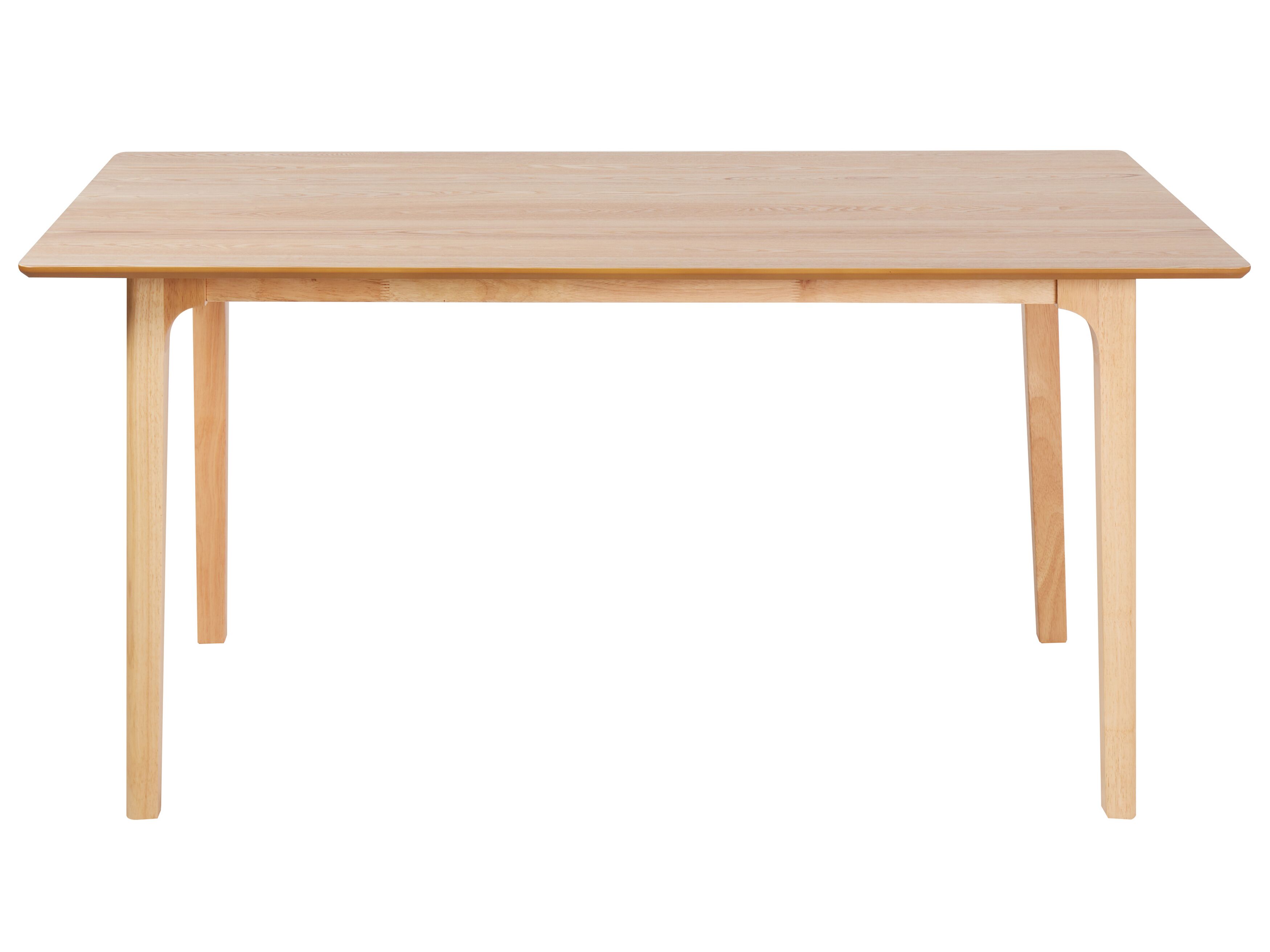 Dining Table 160 x 90 cm Light Wood DELMAS | Beliani.co.uk