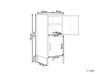 2 Door Metal Storage Cabinet Green HURON_812097