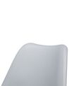 Conjunto de 2 sillas de comedor gris claro/madera clara DAKOTA II_802000